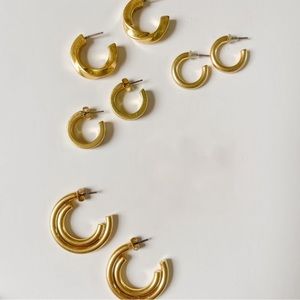 Madewell Hoop Earring Bundle - 4 Pairs